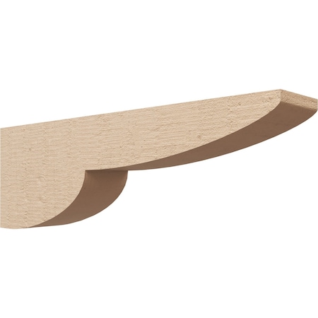 4in. W X 24in. D X 8in. H Series 3 Thin Crestline Rough Cedar Woodgrain TimberThane Corbel, Tan